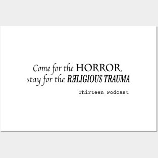 Come for the Horror, Stay for the Religious Trauma Posters and Art